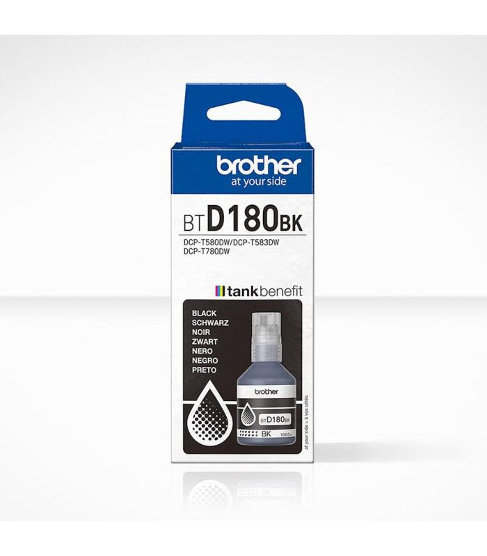 Botella tinta brother btd180bk negra 5000 paginas