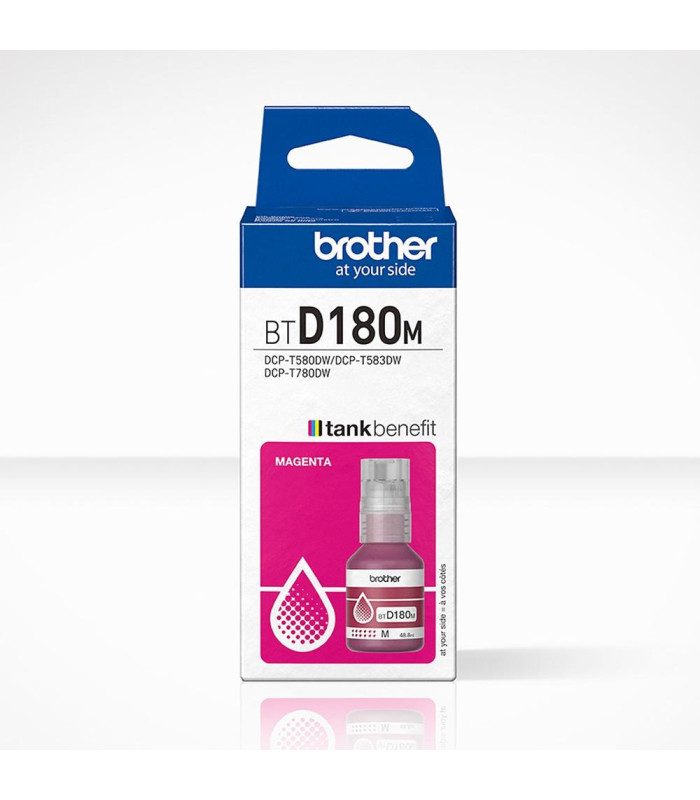 Botella tinta brother btd180m magenta 5000 paginas