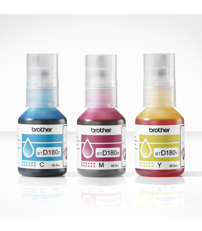 Multipack botella tinta brother btd180clval rgb