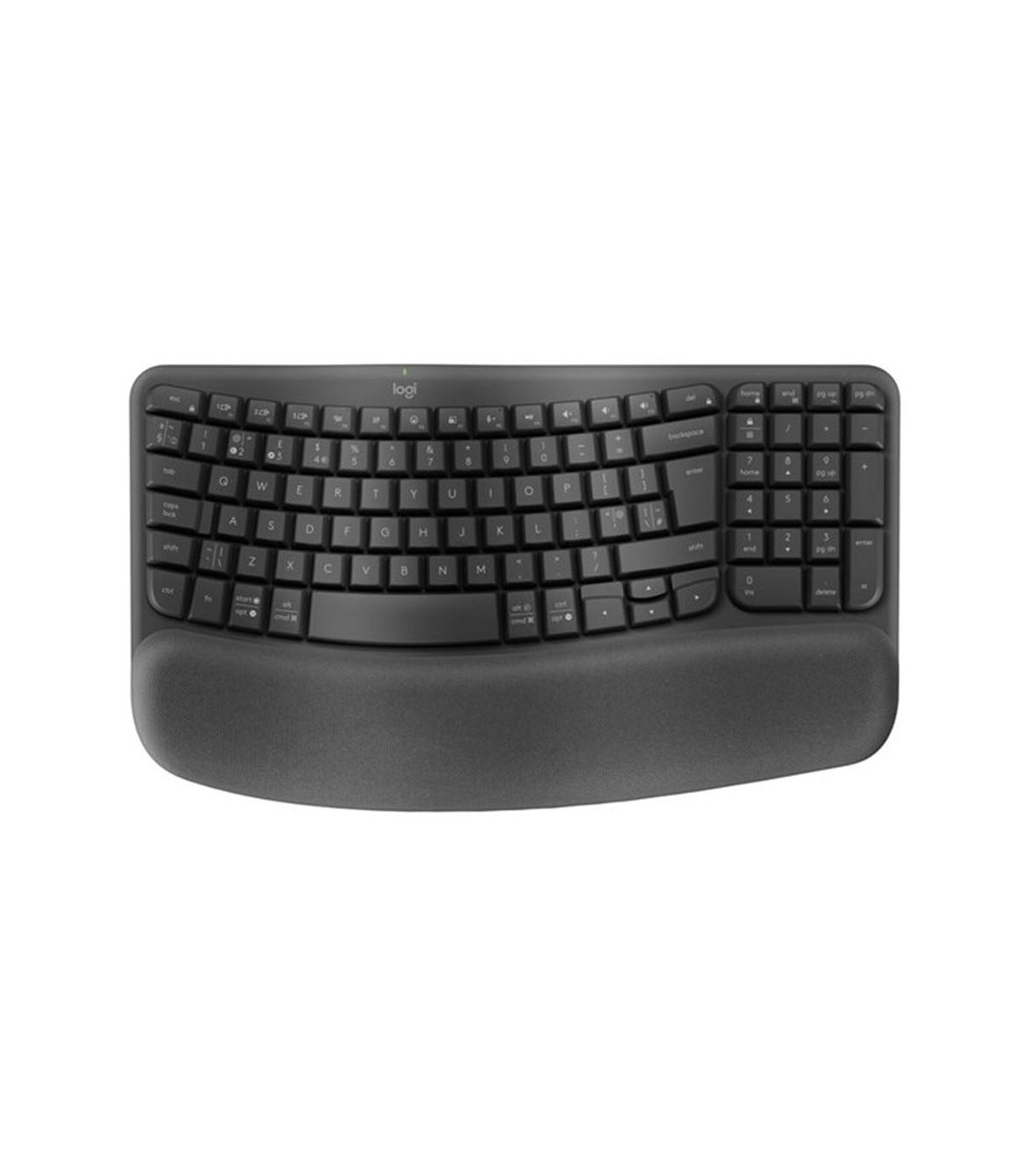 Teclado logitech ergo series wave keys for business negro
