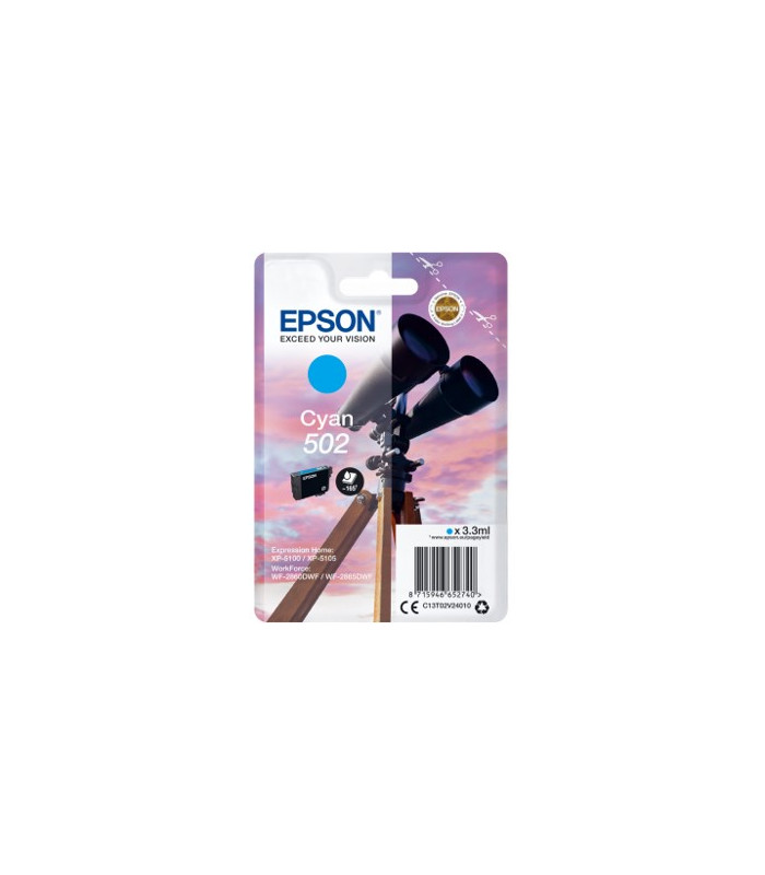 Cartucho tinta epson t02v240 502 cian ink