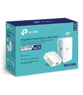Kit de adaptadores powerline ac tp - link tl - wpa7517 kit dual band