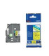 Cinta laminada brother tze631 12mm x 8m amarillo - negro