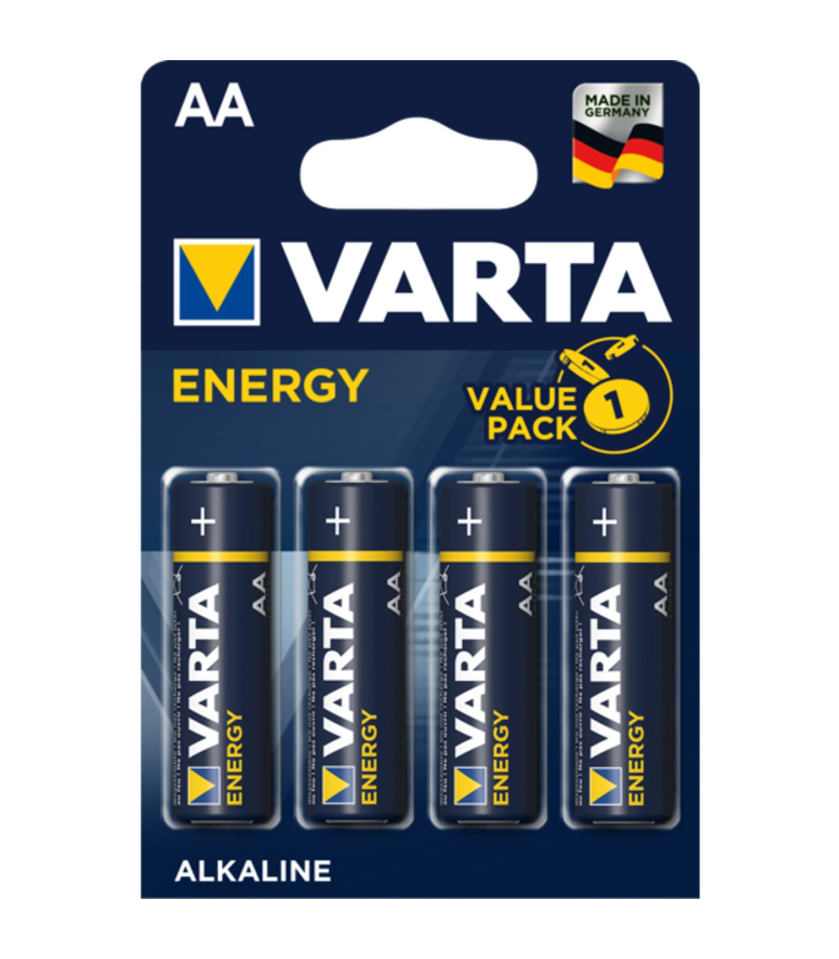 Blister pilas varta alcalinas energy lr6 aa -  4 pilas