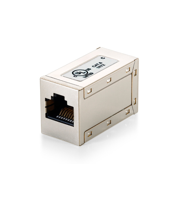 Adaptador rj45 equip cat6 apantallado hembra hembra
