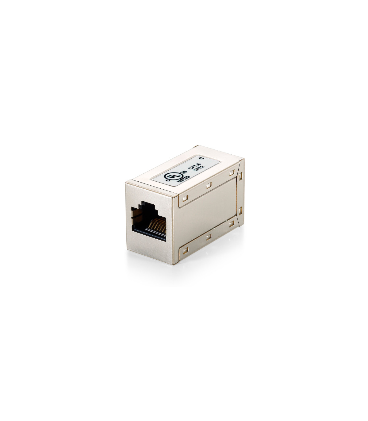 Adaptador rj45 equip cat6 apantallado hembra hembra