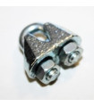 Sujeta cables recto galvanizado din - 741 3 mm.