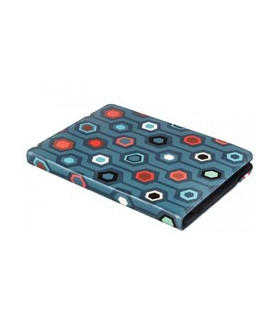 Funda bookcase universal silver ht + protector de pantalla