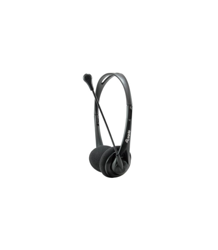 Auricular equip life microfono jack 3.5mm ( incluye adaptador 1 a 2 jacks ) negro