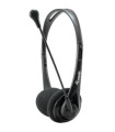 Auricular equip life microfono jack 3.5mm ( incluye adaptador 1 a 2 jacks ) negro