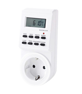 Programador silver electronic digital - semanal - 3600w - 250v - 16a - 50hz - ip 20 - ajustable multifuncion