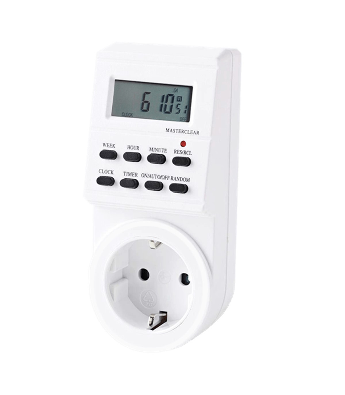 Programador silver electronic digital -  semanal -  3600w -  250v -  16a -  50hz -  ip 20 -  ajustable multifuncion