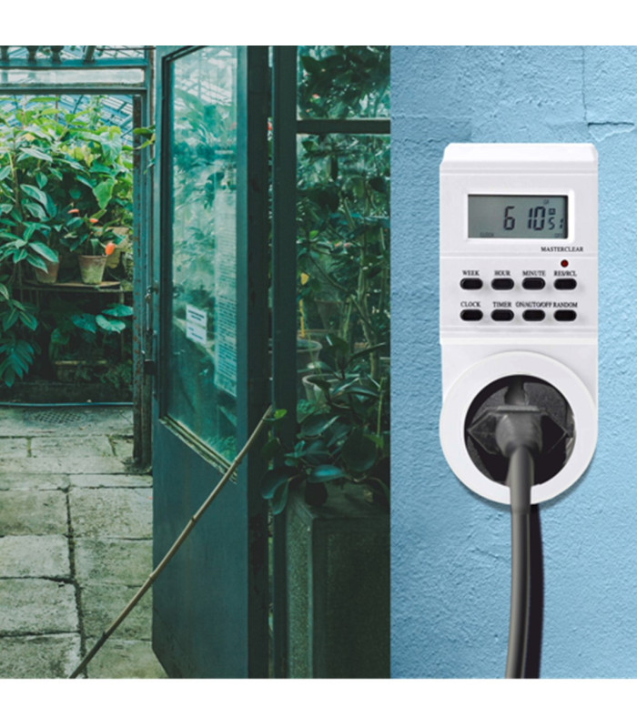 Programador silver electronic digital -  semanal -  3600w -  250v -  16a -  50hz -  ip 20 -  ajustable multifuncion