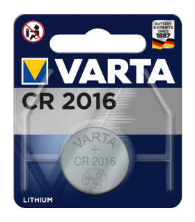 Blister pilas varta litio boton cr 2016 3v