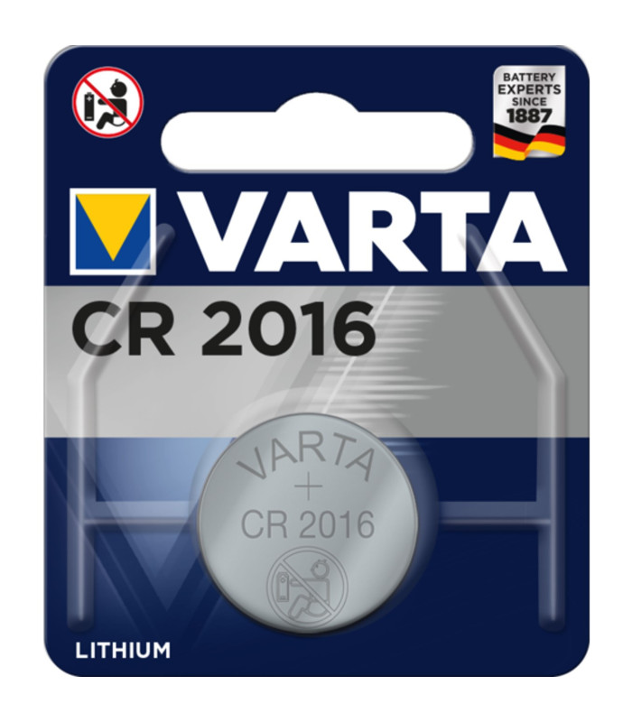 Blister pilas varta litio boton cr 2016 3v