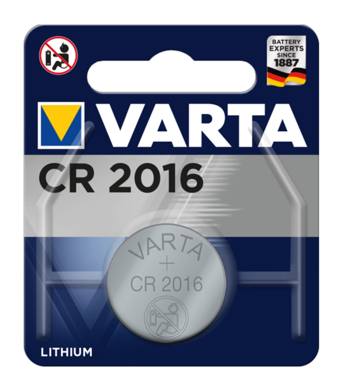 Blister pilas varta litio boton cr 2016 3v