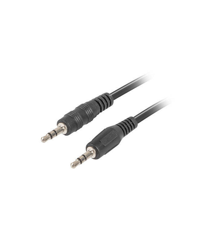 Cable estereo lanberg jack 3.5mm macho -  jack 3.5mm macho 2m negro