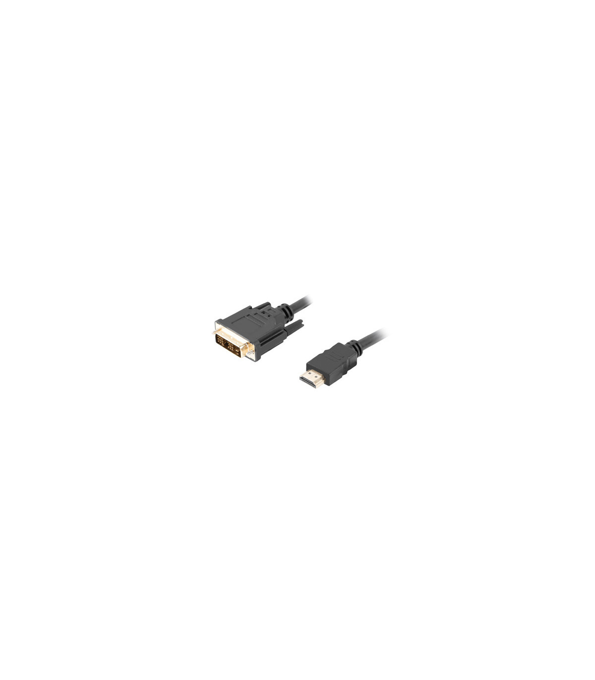 Cable hdmi lanberg macho - dvi - d 18+1 macho single link 0.5m negro