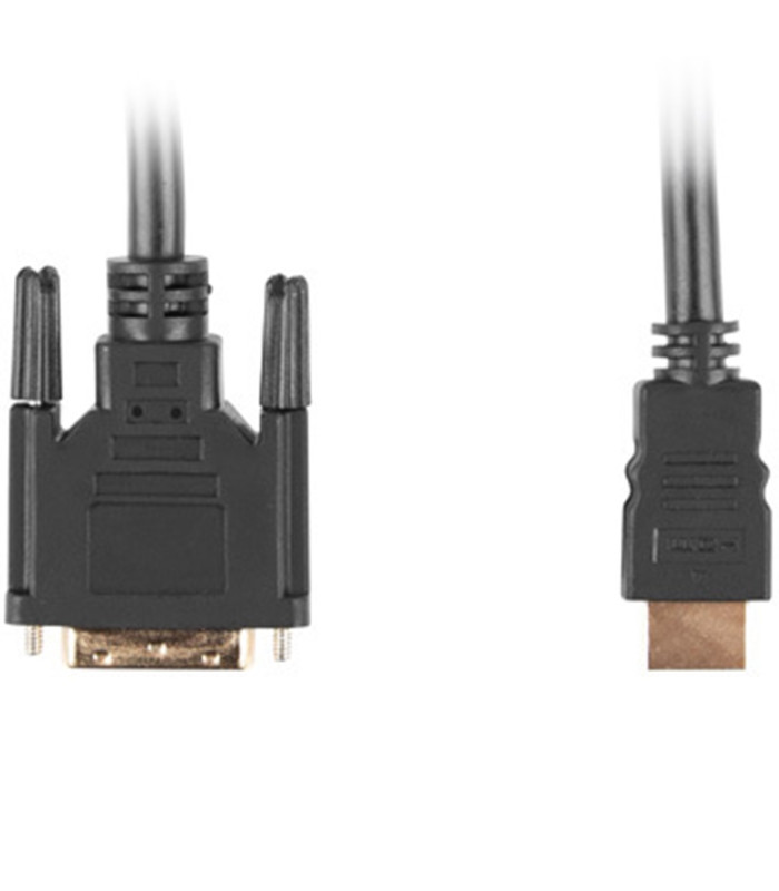 Cable hdmi lanberg macho - dvi - d 18+1 macho single link 0.5m negro