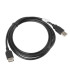 Cable alargador lanberg usb 2.0 macho hembra 1.8m negro