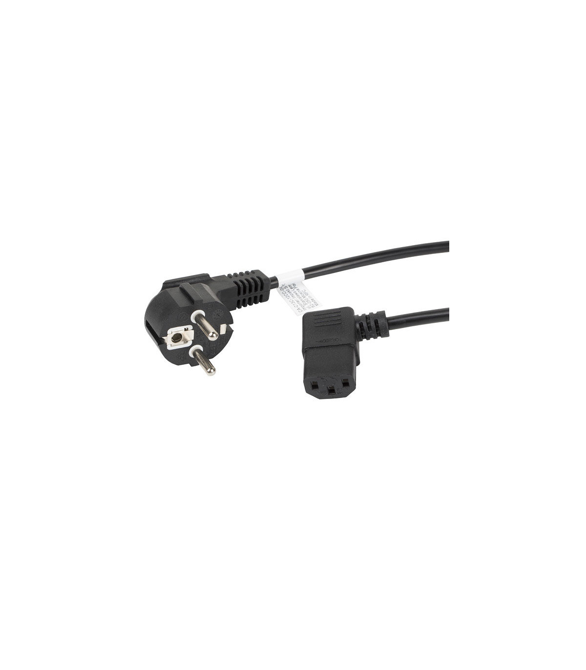 Cable de alimentacion lanberg schuko cee 7 - 7 a iec320 c13 acodado 1.8m