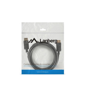 Cable displayport lanberg macho macho 4k 3m negro