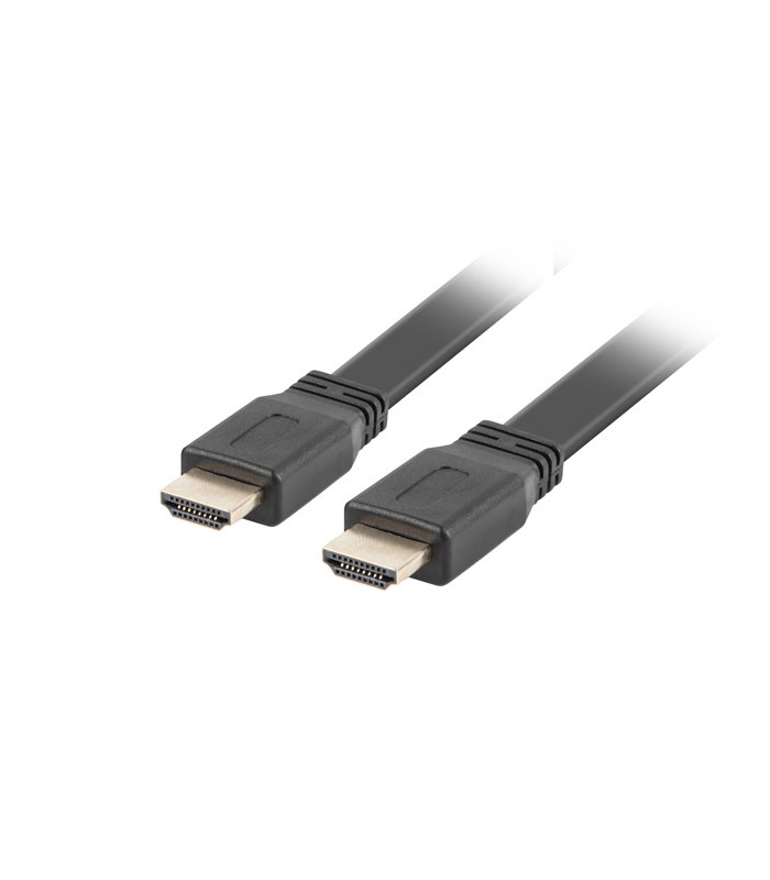 Cable hdmi lanberg macho - macho v2.0 4k plano 5m negro