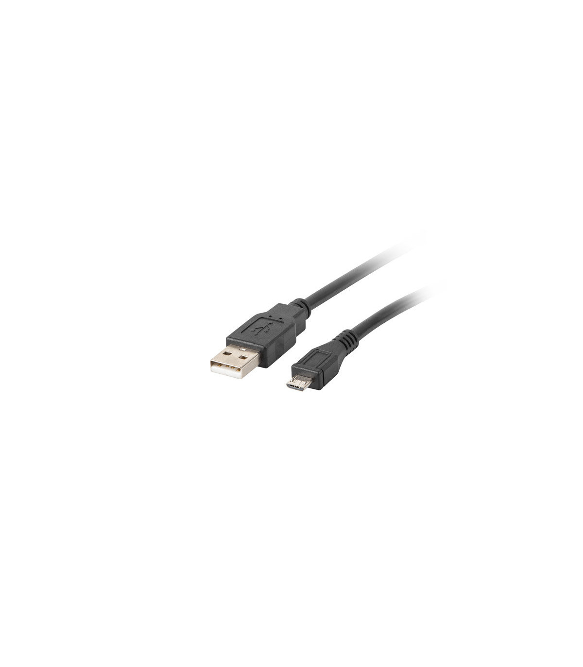 Cable usb lanberg 2.0 macho -  micro usb macho 1.8 m negro