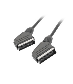 Cable euroconector lanberg macho - macho 1.8m