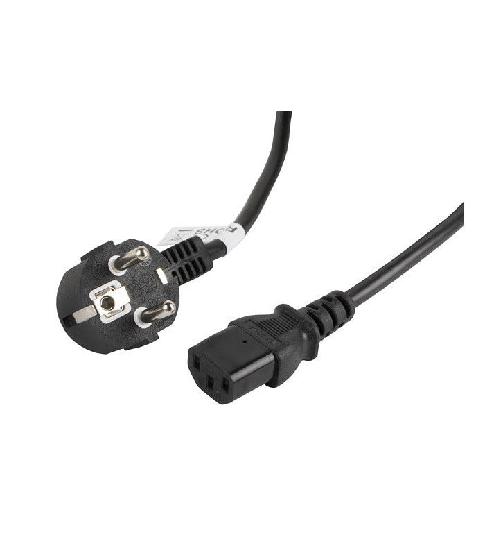 Cable de alimentacion lanberg schuko cee 7 - 7 a iec320 c13 3m