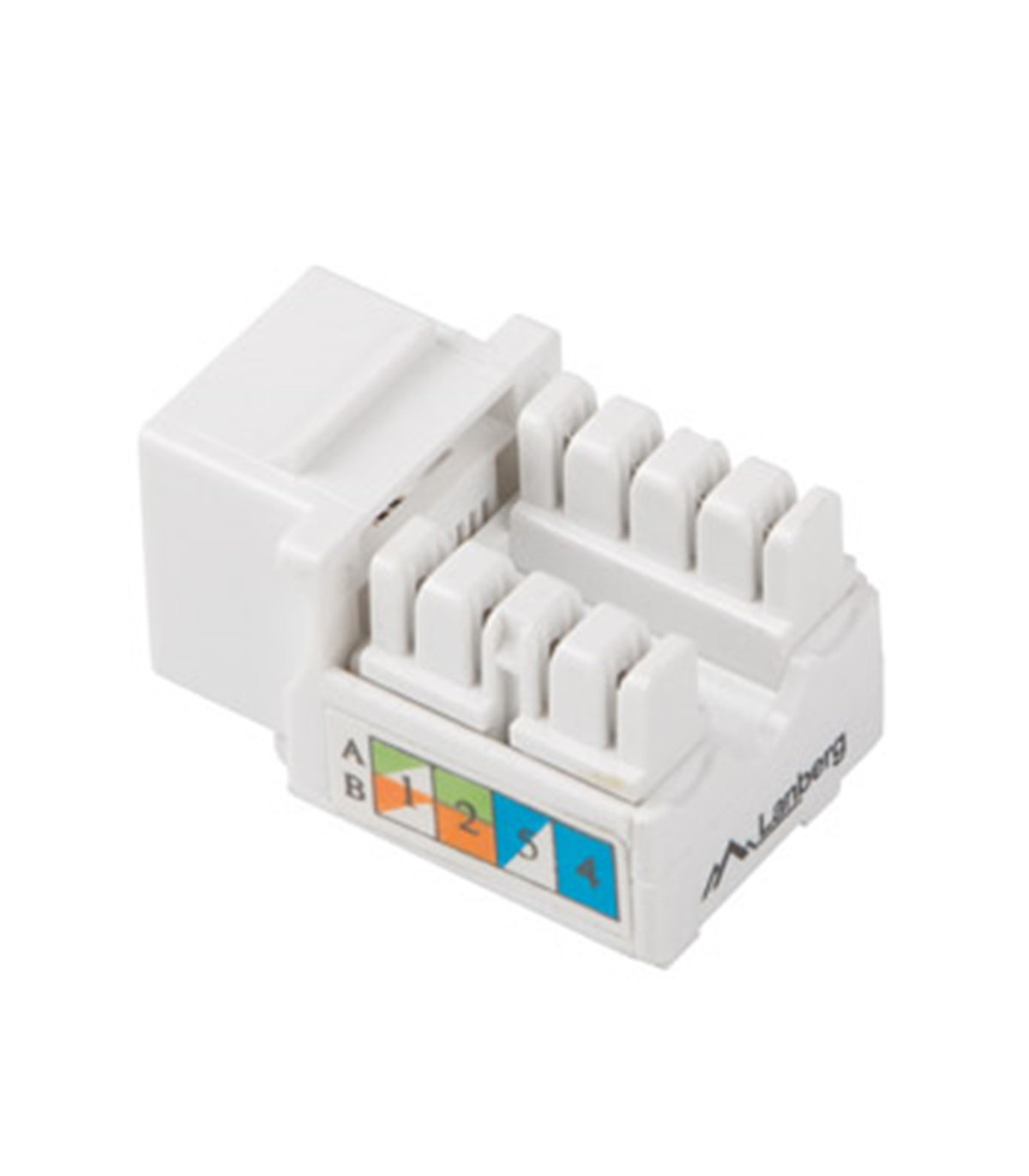 Conector keystone lanberg cat 5e utp rj45 90 grados