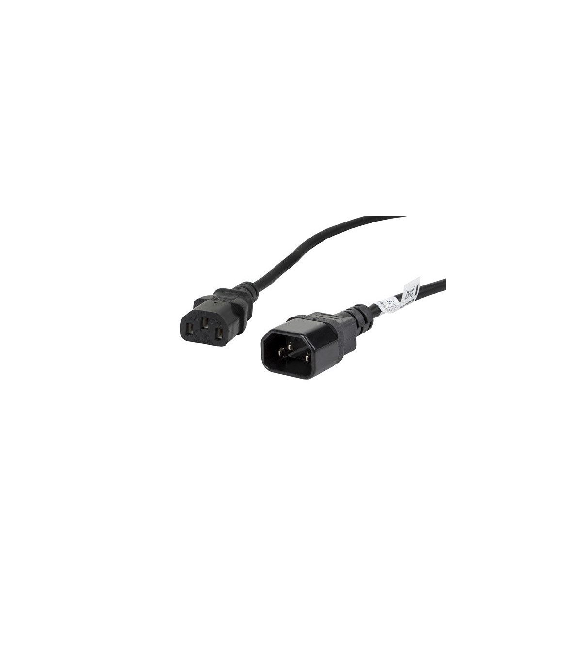 Cable alargador lanberg alimentacion cpu iec320 c13 h - iec320 c14 m vde 1.8m