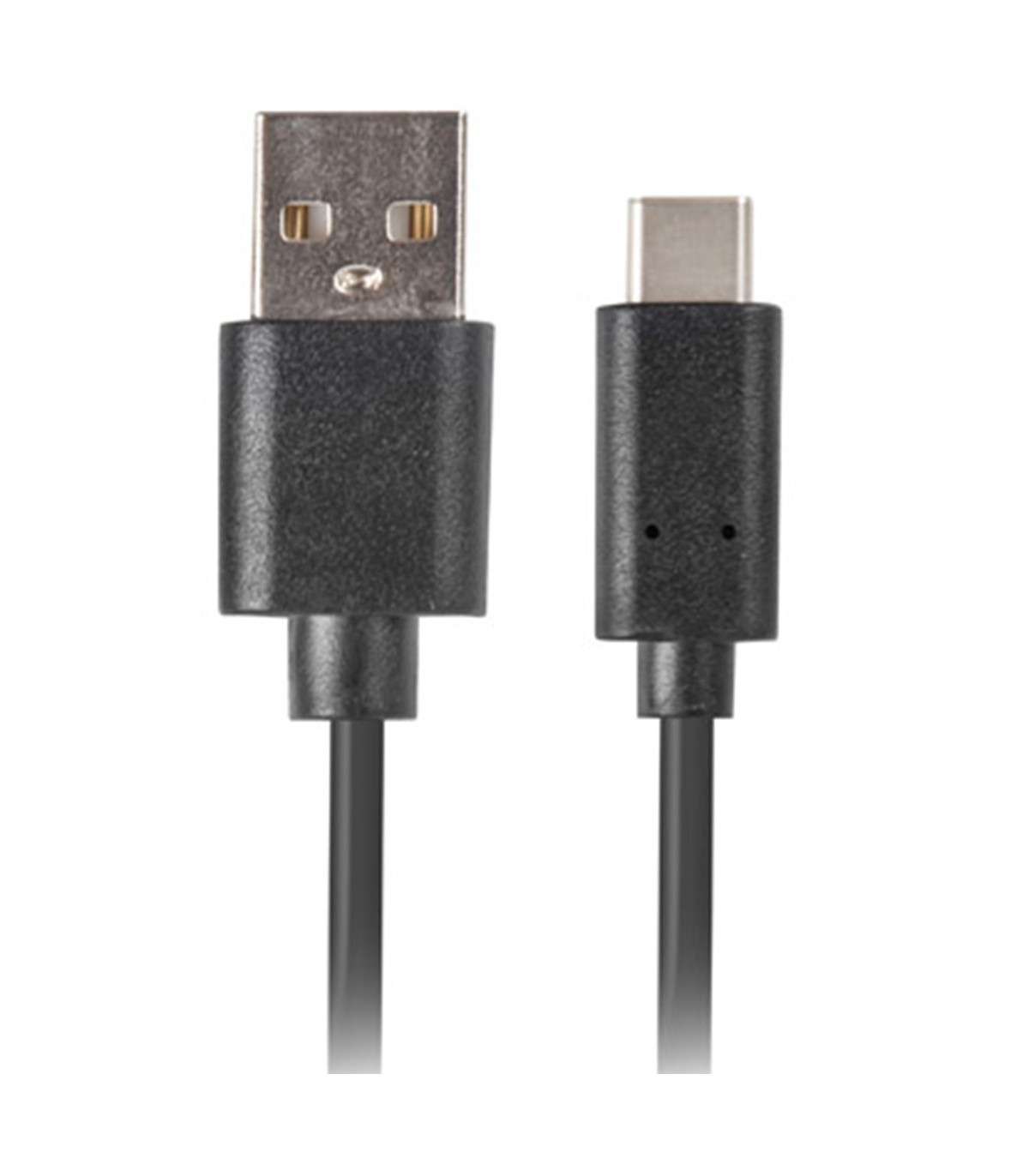 Cable usb lanberg 2.0 macho -  usb tipo c macho quick charge 3.0 1.8m negro