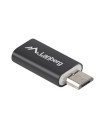 Adaptador lanberg usb 2.0 usb tipo c f - micro - b macho negro