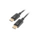 Cable lanberg displayport macho macho 4k negro 1.8m