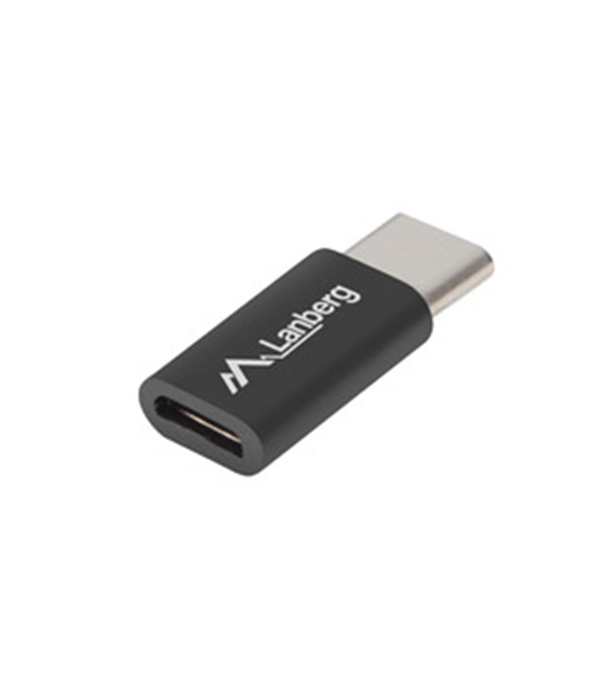 Adaptador lanberg usb 2.0 tipo c macho -  micro - b hembra negro