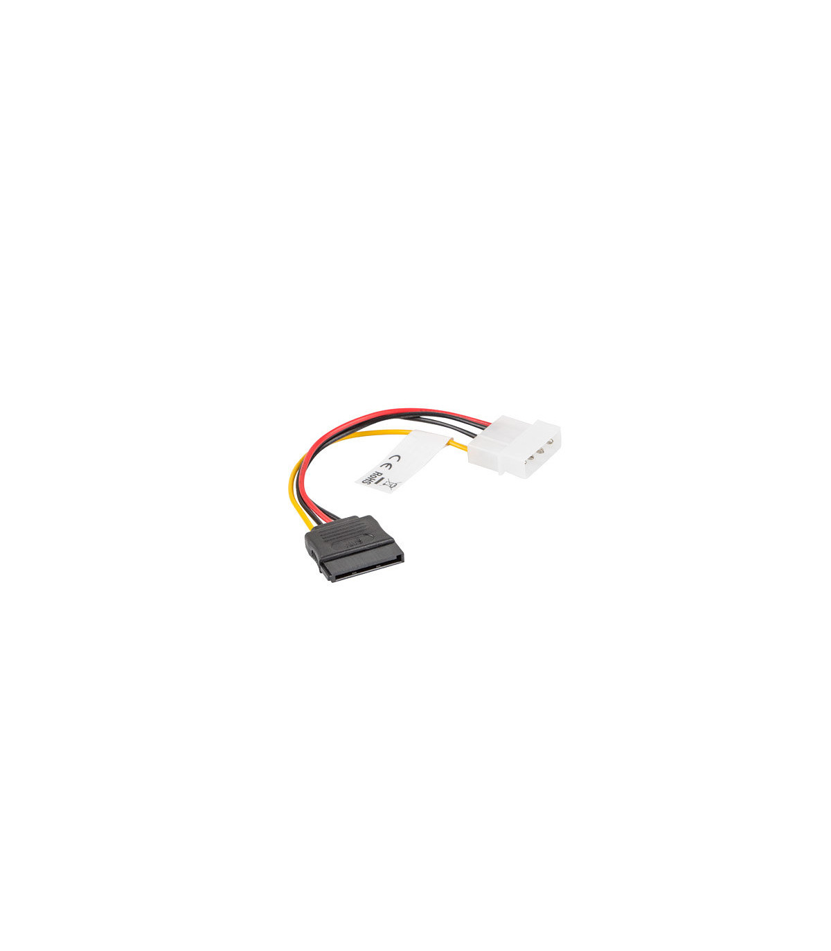 Cable lanberg alimentacion molex macho a sata hembra 15 cm