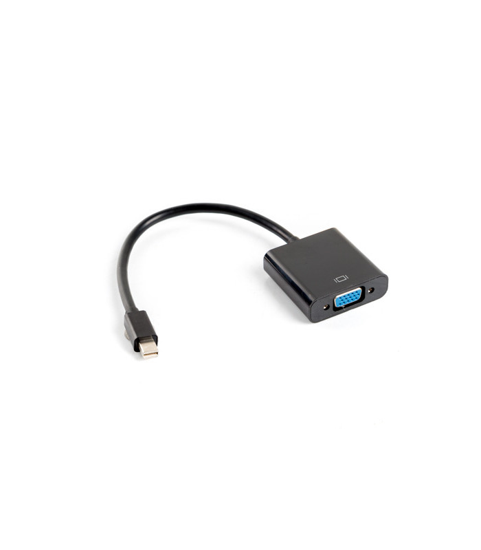 Adaptador lanberg minidisplayport macho -  vga hembra 20cm negro