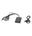 Adaptador lanberg vga macho+audio 3.5mm jack - hdmi hembra