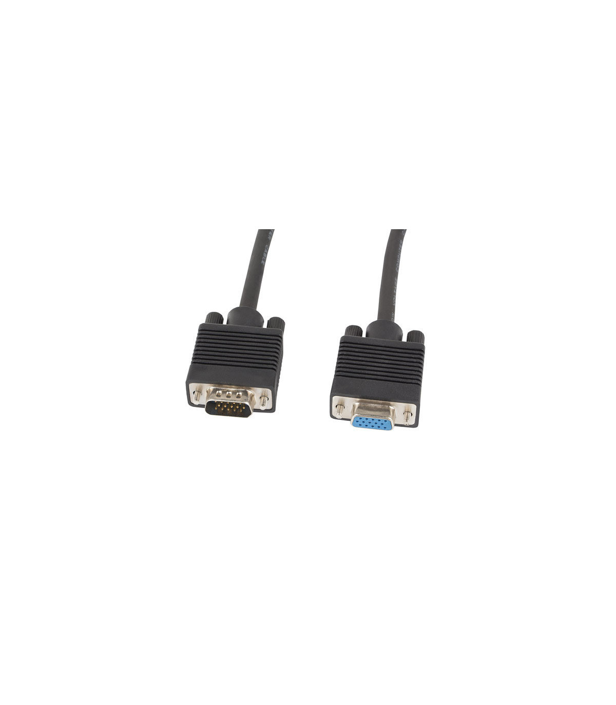 Cable lanberg vga macho hembra ferrita negro 3 m