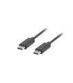 Cable 2.0 lanberg usb tipo c macho - usb tipo c macho 1m negro