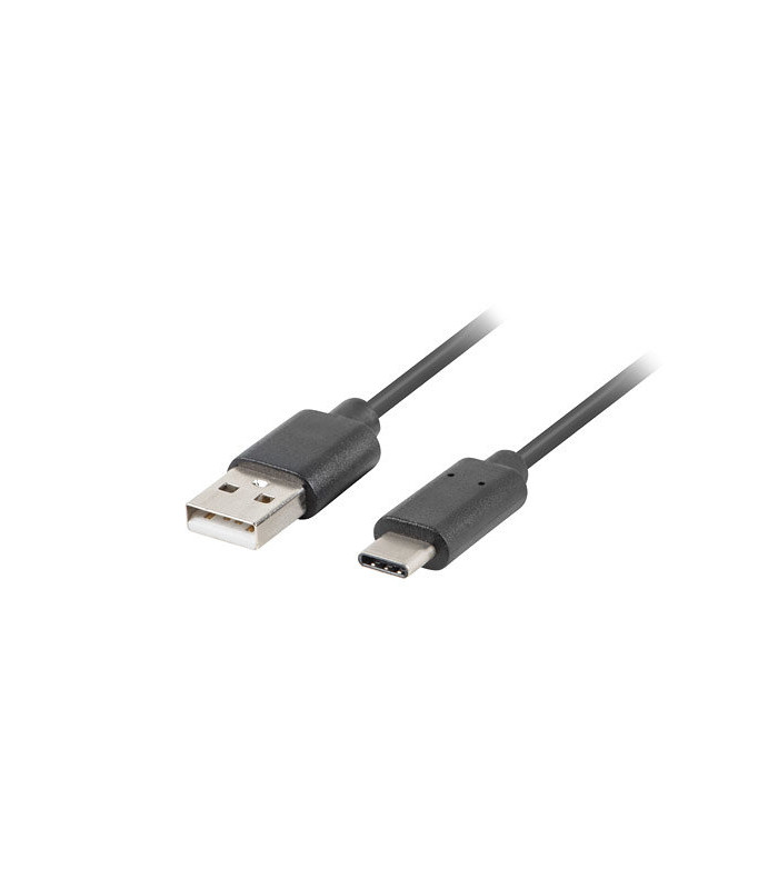 Cable usb lanberg 2.0 macho -  usb tipo c macho 0.5m negro