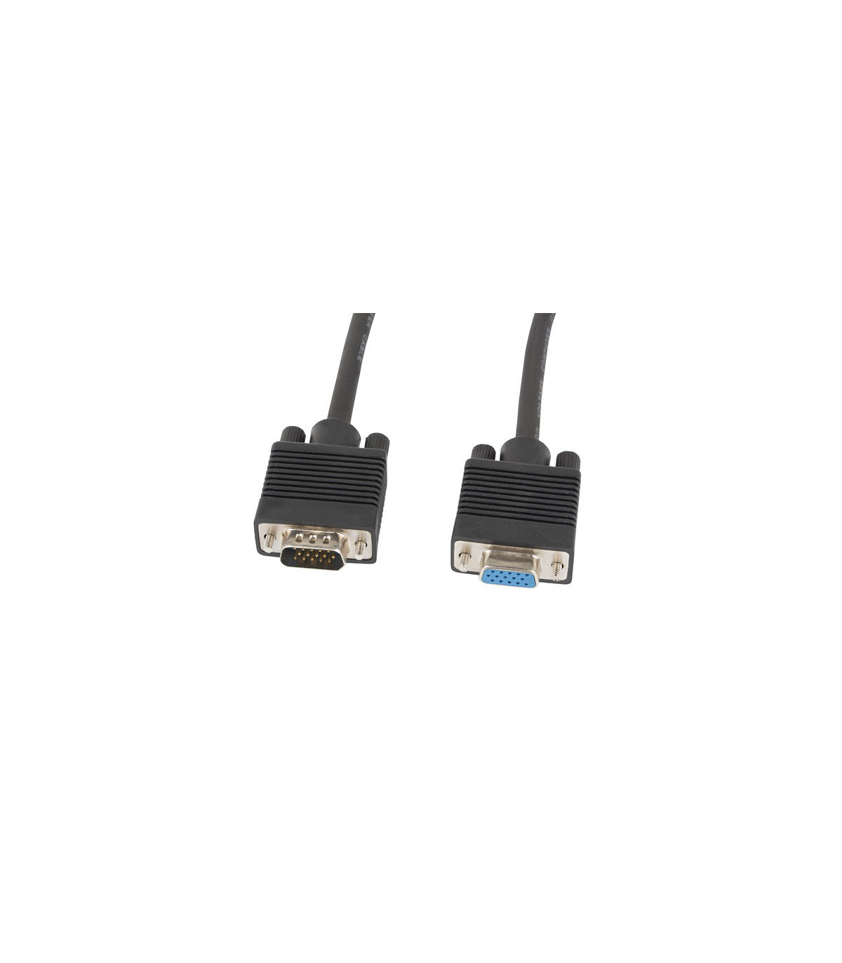 Cable lanberg vga macho hembra ferrita negro 1.8 m