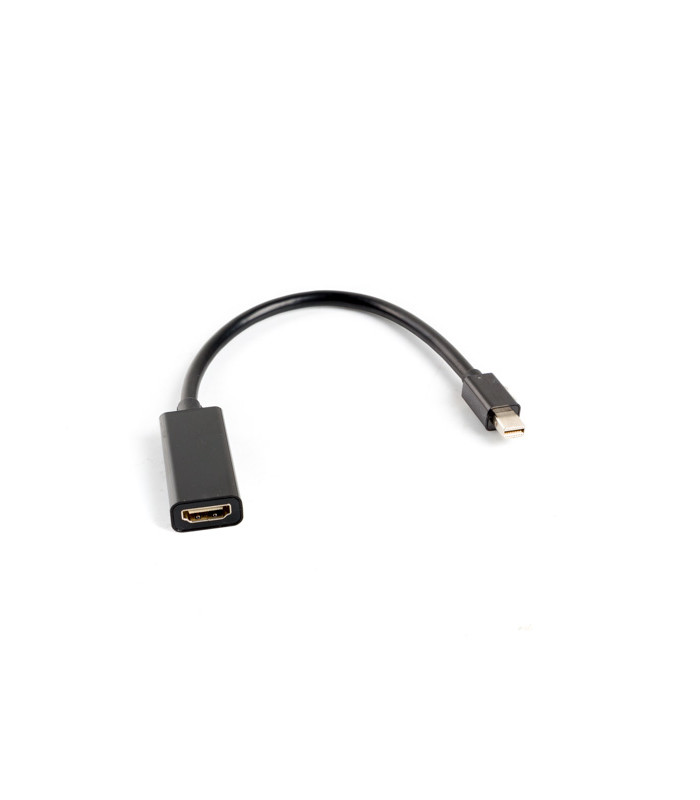 Adaptador lanberg minidisplayport macho -  hdmi hembra 20cm negro