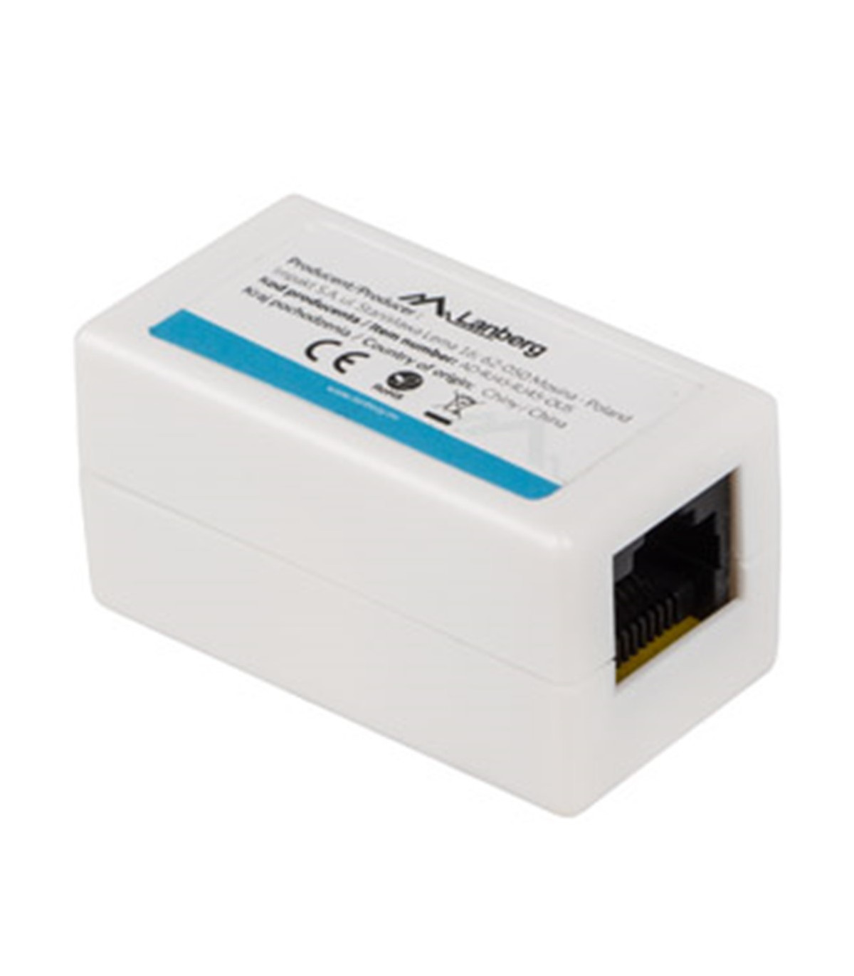 Adaptador cat6 lanberg utp rj45 hembra  - hembra