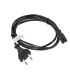 Cable lanberg de alimentacion ocho cee 7 - 16 a iec320 c7 euro (radio) negro 1.8 m