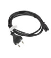 Cable lanberg de alimentacion ocho cee 7 - 16 a iec320 c7 euro (radio) negro 1.8 m