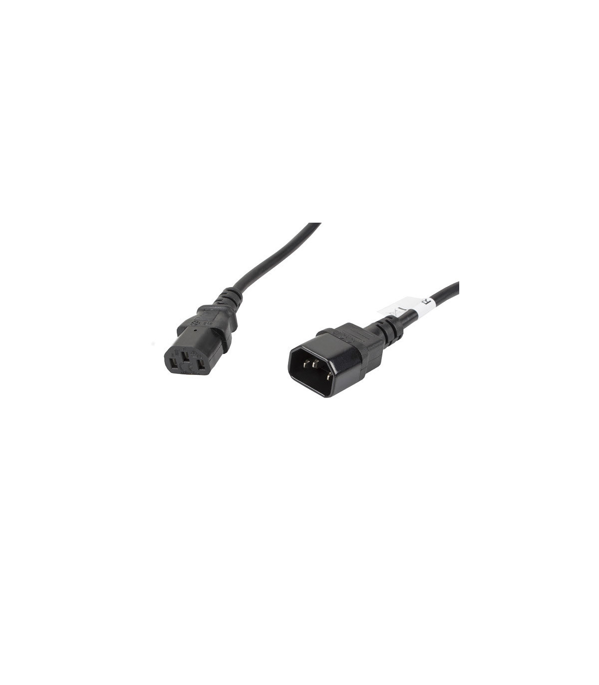 Cable alargador lanberg alimentacion cpu iec320 c13 h -  iec320 c14 m vde 5m
