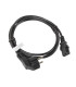 Cable de alimentacion lanberg schuko cee 7 - 7 a iec320 c13 1.8m