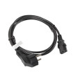 Cable de alimentacion lanberg schuko cee 7 - 7 a iec320 c13 1.8m